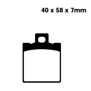 Plaquettes de frein EBC Yamaha XT 350 avant