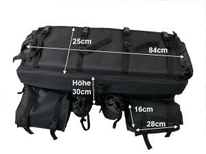 Sac à bagages Coffre pour Herkules Cectek Gladiator T5 500 EFI IX / T5 500 EFI IXD/T6 EFI