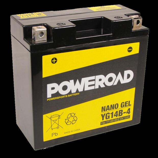 Battery gel YT14B-BS / YT14B-4 12V-12AH Powerroad