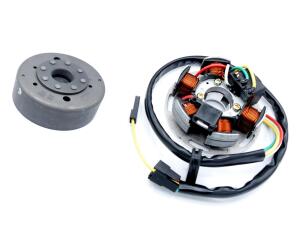Lichtmaschine Zündung mit Polrad 6V 85W Linksdrehend...