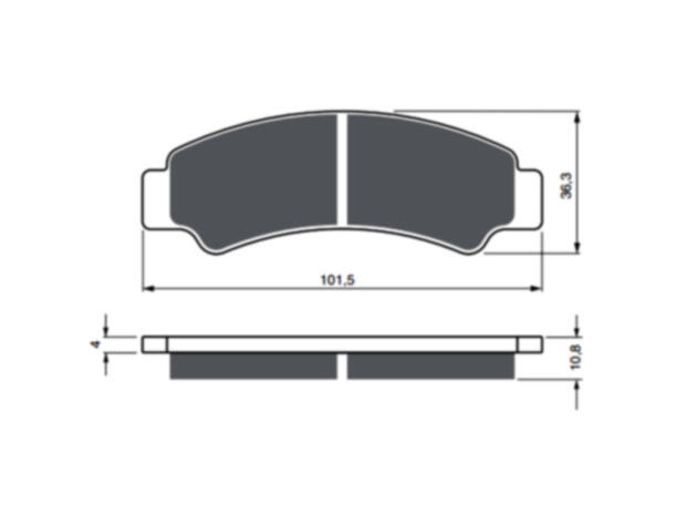 Bremsbeläge Typ FA726