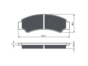 Bremsbeläge Typ FA726