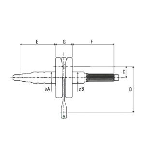 Kurbelwelle für Yamaha DT 125 R/TDR/TZR 125/ Sachs...