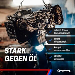 Ölmatte UTV SSV Side by Side 2 Stück zur Aufnahme von Altöl mit starkem Saugkern