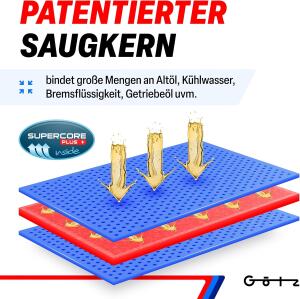 Ölmatte Quad ATV 2 Stück in 60x90 cm zur Aufnahme von Altöl mit starkem Saugkern