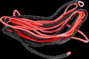 Synthetisches Seil rot mit Ummantelung für Seilwinden, 6mm x 10m ATV UTV Quad 4x4 Offroad