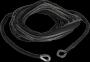 Synthetisches Seil schwarz mit Ummantelung für Seilwinden, 6mm x 10m ATV UTV Quad 4x4 Offroad