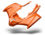 Kotflügel hinten für Kawasaki KFX 450R in orange