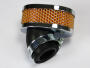 Luftfilter Oval chrom 28/35mm 45 Grad Klassik
