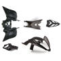 Fender kit for Yamaha Raptor YFM 700 R in matt black from 2013