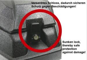 Koffer für Yamaha Grizzly / Kodiak YFM 250 / 350 / 450 / 550 / 660 / 700  Quad-ATV-Box Topcase B-ware