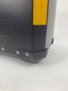 Koffer Tourenkoffer Seitenkoffer Aluminium 38Liter schwarz vormontiert B-Ware