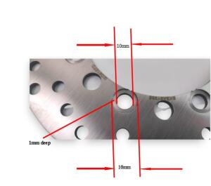 Bremsscheibe für Kawasaki KMX 125/KLE 500/KLR 650 hinten
