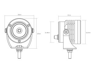 Zusatzscheinwerfer LED Blinker komplett Set mit E-Prüfzeichen