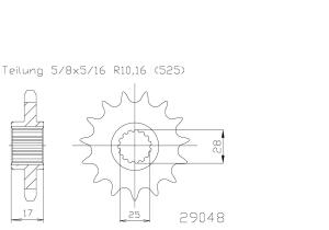 Ritzel für Ducati Panigale 1100 V4 / V4S/ SP ABS...