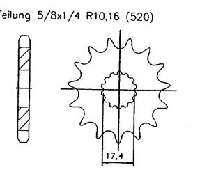 Ritzel Z.13 für GAS GAS 125 EC / XC 2003-2011
