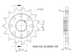 Ritzel für MV Agusta Brutale 1078 / 1090...