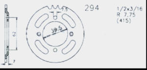 Kettenrad für Hercules Supra 50 2 D, Supra 4...