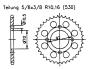 Rear sprocket for Z 500 B1-B2 16 Teeth