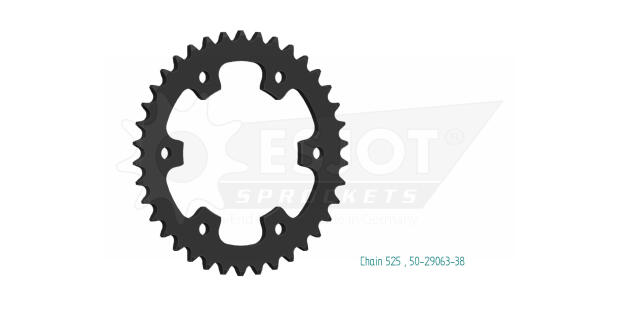 Rear sprocket for CONTINENTAL 650 15 Teeth