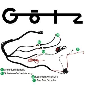 Nebelscheinwerfer LED für BMW R 1200 GS komplett Set E-Prüfzeichen