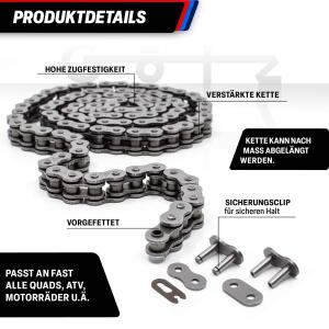 Kettensatz X-Ring für Honda CBR 650 F/FA - E,F,G,H,J