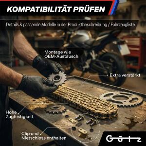 Chain and Sprocket kit for Beta M4 400 Supermoto  X-Ring