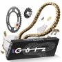 Chain and Sprocket kit for Kawasaki EXR 250 K8F,K9F,KAF,KBF,KCF Ninja 250 R  X-Ring
