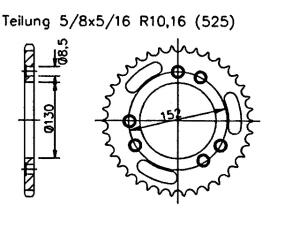 Kettensatz für Cagiva Navigator 1000 X-Ring