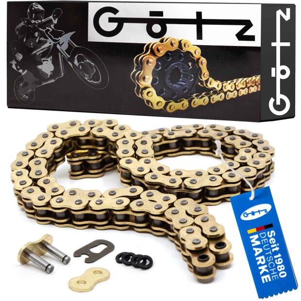 Kette X-Ring 428x118 goldfarben für Yamaha YBR 125, Suzuki EN 125