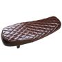 Motorbike Seat Retro Classic Cafe Racer Universal, Diamond brown, Length 63 cm