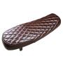 Motorbike Seat Retro Classic Cafe Racer Universal, Diamond brown, Length 63 cm
