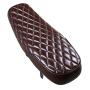 Motorbike Seat Retro Classic Cafe Racer Universal, Diamond brown, Length 63 cm