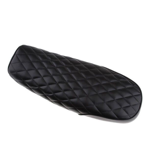 Motorrad Sitzbank Retro Classic Cafe Racer Universell, Diamond schwarz, Länge 63 cm