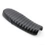 Motorrad Sitzbank Retro Classic Cafe Racer Universell, Stripe schwarz Länge 63 cm