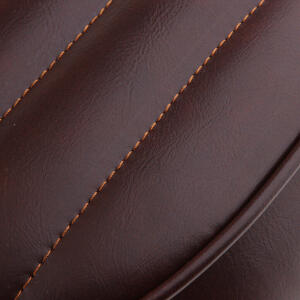 Motorrad Sitzbank Retro Classic Cafe Racer Universell, Stripe braun Länge 63 cm