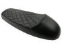 Motorbike Seat highback black Retro Classic Cafe Racer Universal, black, 63 cm