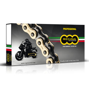 Chain kit for Aprilia Tuono 125 17-20 ABS Regina 428 x 136 gold reinforced