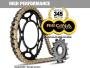 Chain kit for Aprilia Tuono 125 17-20 ABS Regina 428 x 136 gold reinforced
