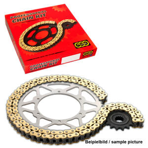 Kettensatz für Suzuki GSX-R 750 L1,L2,L3,L4,L5 mit Regina ZRTO Kette Z-Ring in Gold