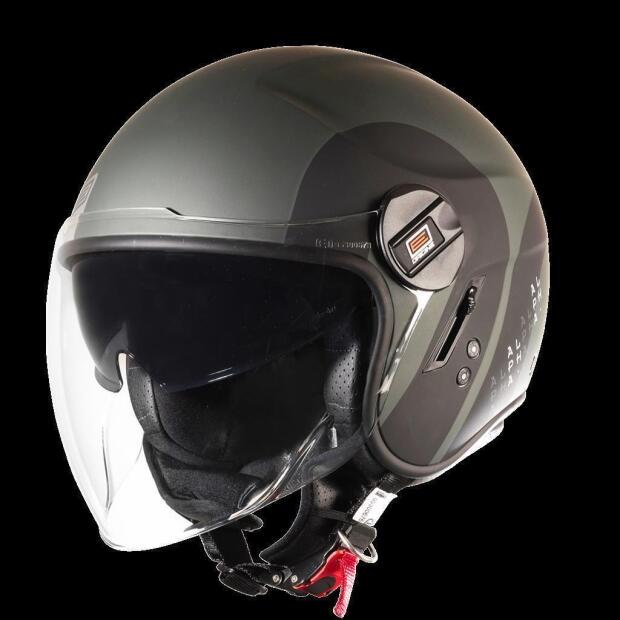 Jet Helm Origine Alpha Track Black Army Green