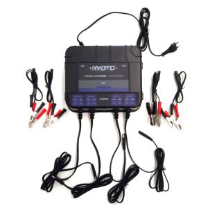 KYOTO Batterieladegerät 4-fach für alle 6V/12V...