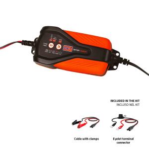 GET by ATHENA Batterieladegerät Motorrad Ladegerät 12V Säure AGM Lithium LiFePO4