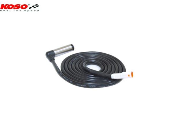 KOSO Tacho-Sensor-Kabel 200cm weißer Stecker 3-Pol. wasserdicht passiver Sensor