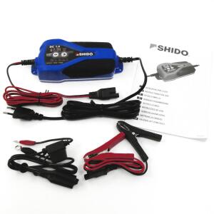 Batterieladegerät Shido 1.0 7/8 Stufig für 12V Lithium LiFePO4 Gel EFB AGM MF Blei-Säure
