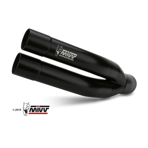 MIVV Double Gun schwarz Slip-On für Kawasaki Z 900 17-19