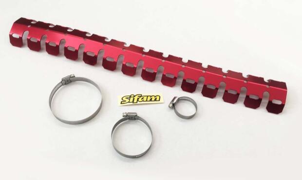 Qiilu Motorrad Hitzeschild 3-teilig - Rostfreier Stahl Für Auspuffschutz