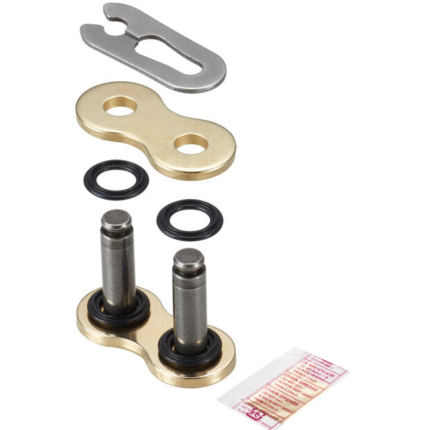 DID Kettenschloss Clipschloss 525 VX Gold doppelt verstärkt X- Ring