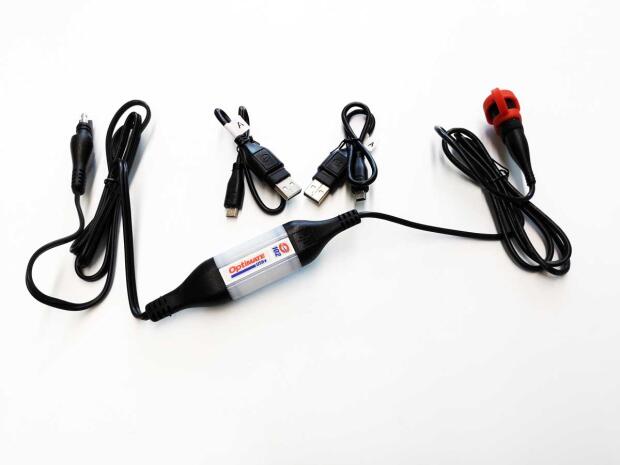 Optimate USB O-102, 1000mA USB-Ladegerät Motorrad Handy Mobiltelefon