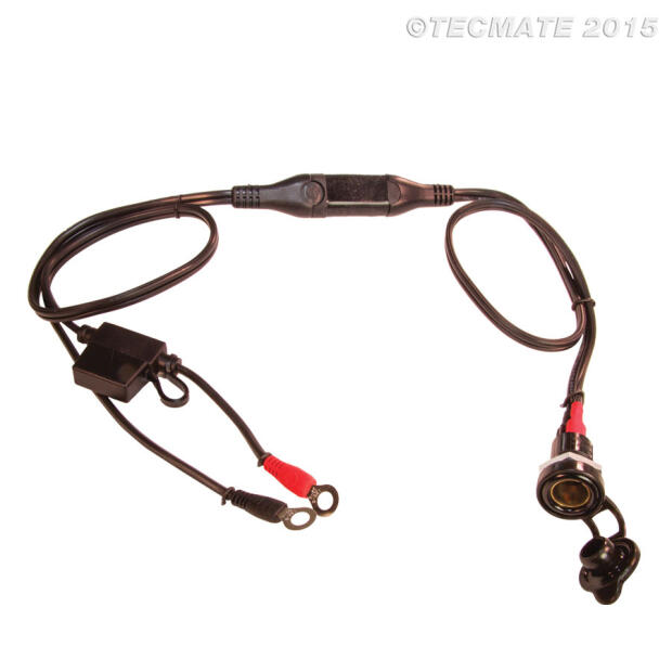 Bordsteckdose OptiMATE CABLE O-8 Standard MOTORRAD-Buchse mit Batteriezuleitung